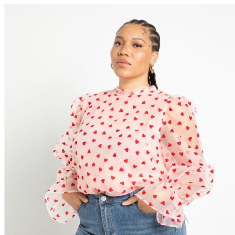 Flirty Heart Top with Open Back